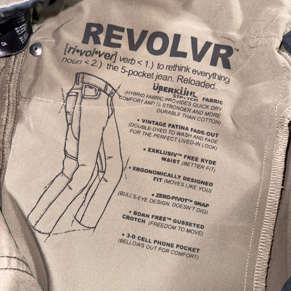 Kuhl Revolvr Pants Mens 40x30 Brown Uberkuhl Stretch Hiking Outdoor Cargo Pants - Picture 8 of 16